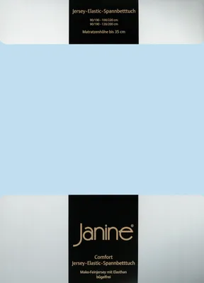 Produktbild von Janine Jersey Elastic Spannbetttuch 90x190 cm - 100x220 cm hellblau