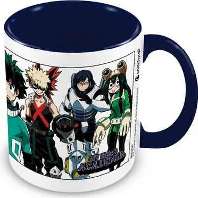 Productafbeelding van My Hero Academia - Koffiemok "Academy Costumed Heroes" PM5116 (één maat) (wit/marineblauw)