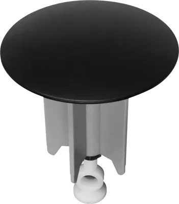 Produktbild von Cornat Universal-Ablaufstopfen für Waschtische - Ø 63,5 mm - Für Zugstangenbetätigung - Matt-Schwarze Optik/Excenterstopfen/Waschbeckenverschluss / TE