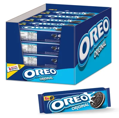 Produktbild von Milka OREO Original – 20 x 66 g – Knuspriger Kakaokeks mit leckerer Crèmefüllung mit Vanillegeschmack