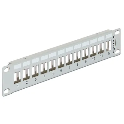 Produktbild von DeLOCK 43327, Rackeinbau, 1U, Grau, Metall