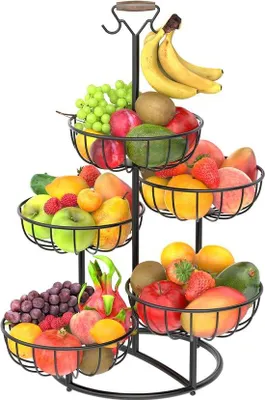 Produktbild von Famanu Obstschale 5 Etagen - Schwarz