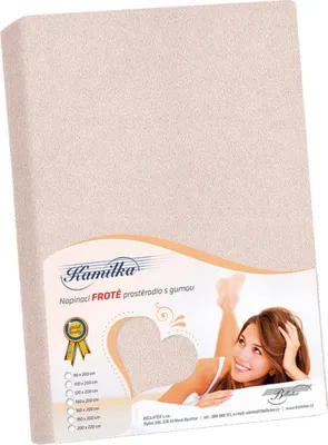 Obrázek produktu pro Prostěradlo froté - Růžová - 90x200