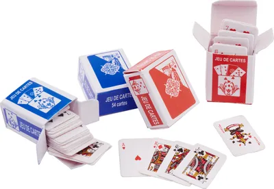 Produktbild von Miniatur Spielkarten-Set, 2 Stück