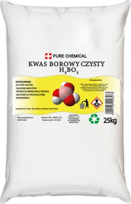 Produktbild von PURE CHEMICAL | Borsäure Pulver | für Füße | 25 kg