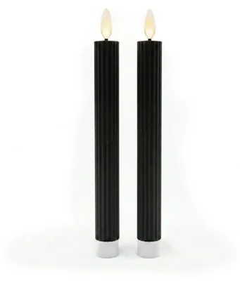Imagen del producto de Relaxdays, juego de 2 velas LED de pie, color