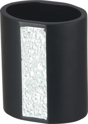 Obrázok produktu pre MSV Držiak na zubné kefky Luanda 8,6 x 10,6 cm čierny 2 kusy