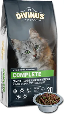 Produktbild von Divinus Cat Complete für ausgewachsene Katzen 20Kg