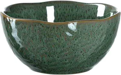 Produktbild von Leonardo Matera Keramik-Schalen, 6er Set, spülmaschinengeeignete Dessert-Schälchen, Müslischalen, Snack-Schüsseln, grün, Ø 12 cm, 380 ml, 018583