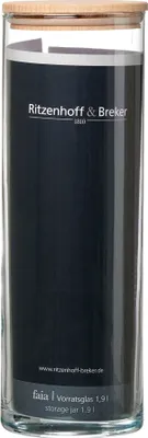 Image de Ritzenhoff & Breker 815443 Ritzenhoff & Breker Verre à provisions FAIA, rond, 1,9 litre