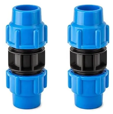 Zdjęcie produktu dla Łącznik prosty rur pe 25 mm plastikowy do nawadniania ogrodu 4 szt.