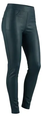 Produktbild von Lederleggings Damen Leder Hose Gr. 34-44 gefütterte Leggings Kunstleder