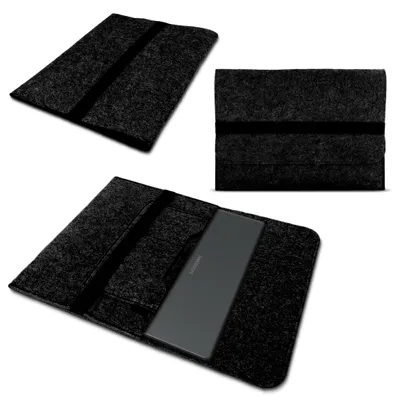Produktbild von Filz Tasche für Medion Akoya E4251 Laptop Hülle Sleeve Schutzhülle Schutz CoverFarben:Dunkel Grau