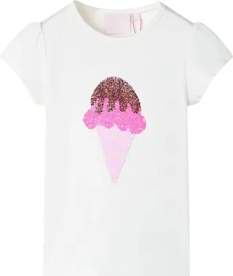 Produktbild von "2026 Promotion" Kinder-T-Shirt - Gute Qualität - Ecru 116 - Langarmshirts MM20
