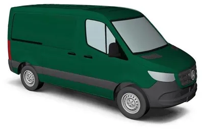 Produktbild von Busch MB Sprinter Kasten, grün 53402