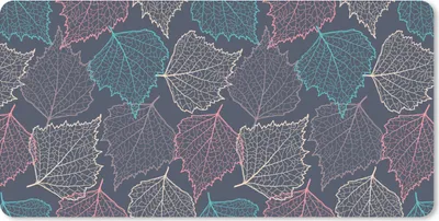 Produktbild von MuchoWow® Schreibtischunterlage Herbst - Muster - Laub 80x40 cm - XXL Mauspad - Gaming Mauspad