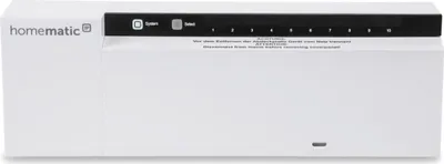 Obrázok produktu pre Homematic IP 142981A0, Akčný člen pre kúrenie, 10 kanály/kanálov, 270 m, IP20, Biela, Homematic