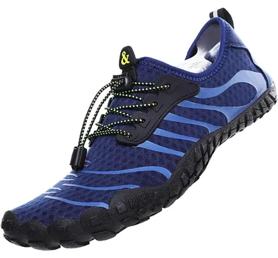 Image de Chaussures de plage unies, à séchage rapide, avec trous de drainage, couleur bleue, tailles européennes 36-46