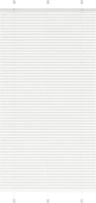 Produktbild von Plissee Weiß 110x200 cm Stoffbreite 109,4 cm Polyester