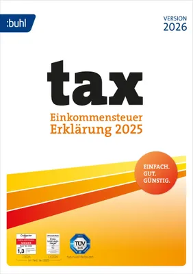 Produktbild von BUHL tax 2026 (für das Steuerjahr 2025) | PC | Download-Version