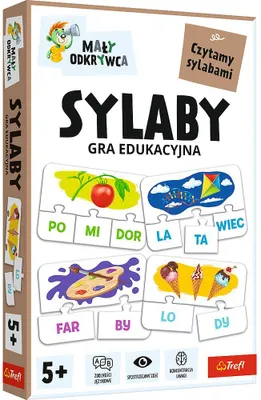 Zdjęcie produktu dla TREFL Gra dla dzieci Sylaby, Mały Odkrywca 02813