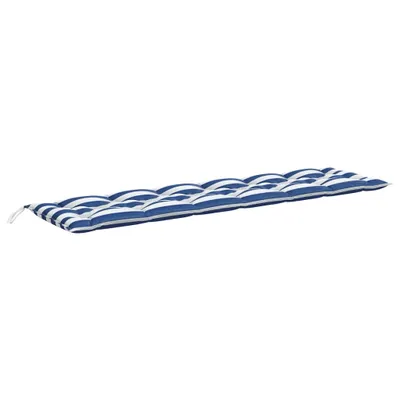 A long, striped cushion on a white background.