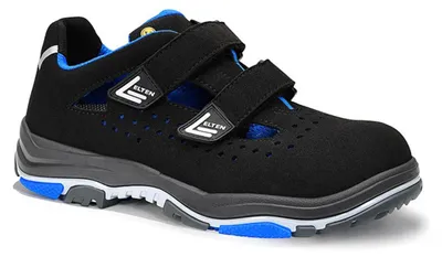 Produktbild von Elten ELTEN Sicherheitssandale IMPULSE 7171501 EASY S1 ESD Typ 1 Gr. 47 schwarz/blau