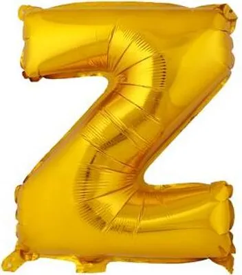 Zdjęcie produktu dla Balon Litera "Z", Rozmiar: Ok. 30 Cm, Matowe Złoto