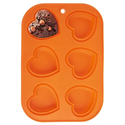 Produktbild von Orion Silikonbackform für Muffins HERZEN Backform