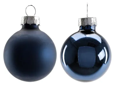 Produktbild von TrendLine Mini-Christbaumkugeln aus Glas Ø 3,5 cm nachtblau 16 Stück