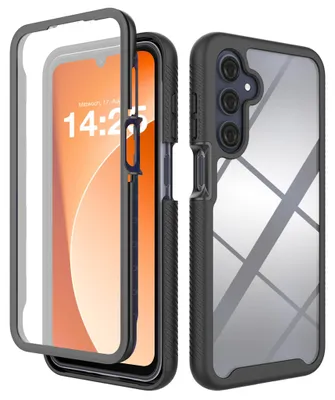 Produktbild von 360 Grad Premium Handy Hülle für Samsung Galaxy A16 / A16 5G Front Back Cover Case Bumper Rundum Vollschutz Schwarz
