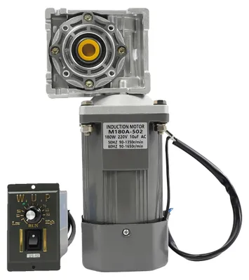 Zdjęcie produktu dla Silnik z przekładnią ślimakową, moc 180 W, regulator prędkości obrotowej, 0