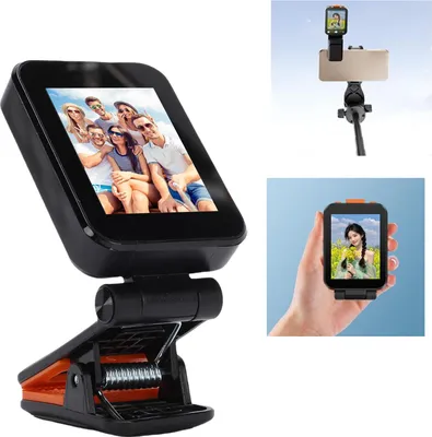 Obrázek produktu pro Selfie obrazovka HD pro telefon Vlog Live Stream Záznam videa Obrazovka zadní kamery WiFi Dvoupásmová projekce se svorkou bílá