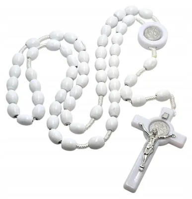 Image de Chapelet de saint Benoît, blanc - Art Sacrum