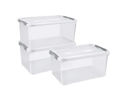 Obrázek produktu pro CURVER 5-er Set HANDY+ Box 15L transparentní 246385