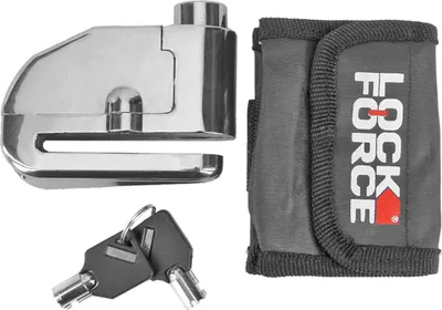 Produktbild von Bremsscheibenschloss Diebstahlschutz LOCKFORCE chrom mit Alarm universal