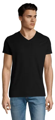 Immagine prodotto di SOLS - T-shirt "Imperial" con scollo a V da uomo LT1795 (M) (nero)