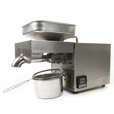 Obrázek produktu pro 610W Automatický lis na olej z nerezové oceli 304 Stroj na extrakci oleje Oil Maker z nerezové oceli Komerční digitální ovládání teploty