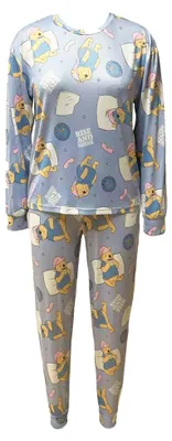 Produktbild von Winnie the Pooh - "Rise and Shine" Schlafanzug für Damen, Langärmlig TC1072 (110-116) (Bunt)