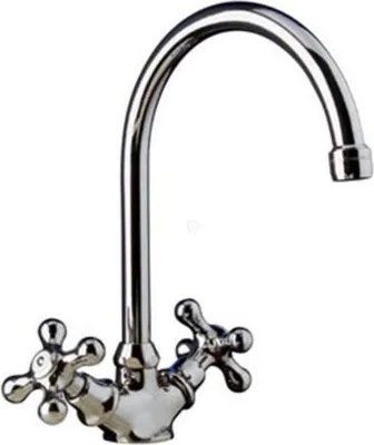 Produktbild von Demm Waschtischarmatur 1 Loch Zweigriff Sterling Nostalgie gold 2402 045 x 2402, 04531.013.D