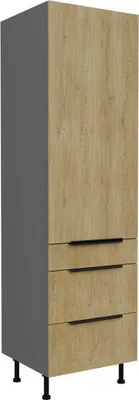 Produktbild von Hochschrank Cremona Anthrazit 60 DKS-215 3S 1F