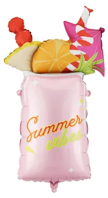 Produktbild von Folienballon Cocktail 47x79cm Sommer Party