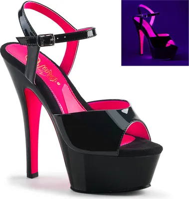 Produktbild von KISS-209TT Damen Sandale von Pleaser, Schwarz EU 36, US 6