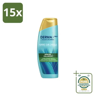 Produktbild von 15 x Head & Shoulders DermaXPro Kalmeert Anti-Schuppen Shampoo, 225 ml - Vorratspackung - 15 Stücke