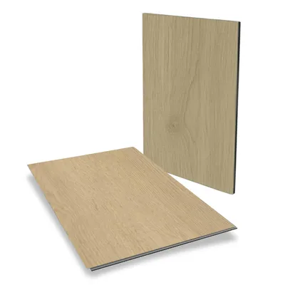 Produktbild von Muster Klick-Vinylboden Holzoptik Eiche – 2-in-1 Verlegung: Breitdiele & Fischgräte- inkl. integrierte Trittschalldämmung – DIY – Stilewo -Herringbone - Buttery Eiche