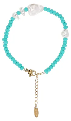 Produktbild von NAHIMA damen armband - türkis weiss, onesize