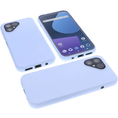 Produktbild von foto-kontor Hülle kompatibel mit Fairphone 5 Schutzhülle blau Tasche Gummi TPU Handy Schutz Handytasche Handyhülle Smartphone Case Kantenschutz Eckenschutz