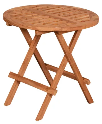 Produktbild von Teakholz Garten-/Beistelltisch - bene living - Dorset rund Ø 50 cm