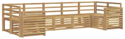 Obrázek produktu pro Sada venkovních křesel a pohovek, 7 kusů, bílá barva, rozměry 304 x 132,5 x 73 cm