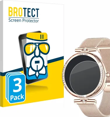 Produktbild von 3x BROTECT Schutzglas für Shepatio Smartwatch 1.19" Schutzfolie Panzer Folie Glas Display Schutz klar